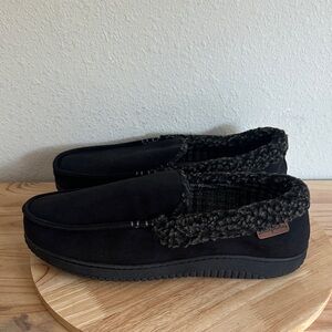 Dearfoams Mens Moccasin Slippers